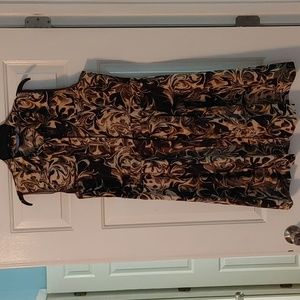 Vera Wang dress, size Large, Multi neutrals